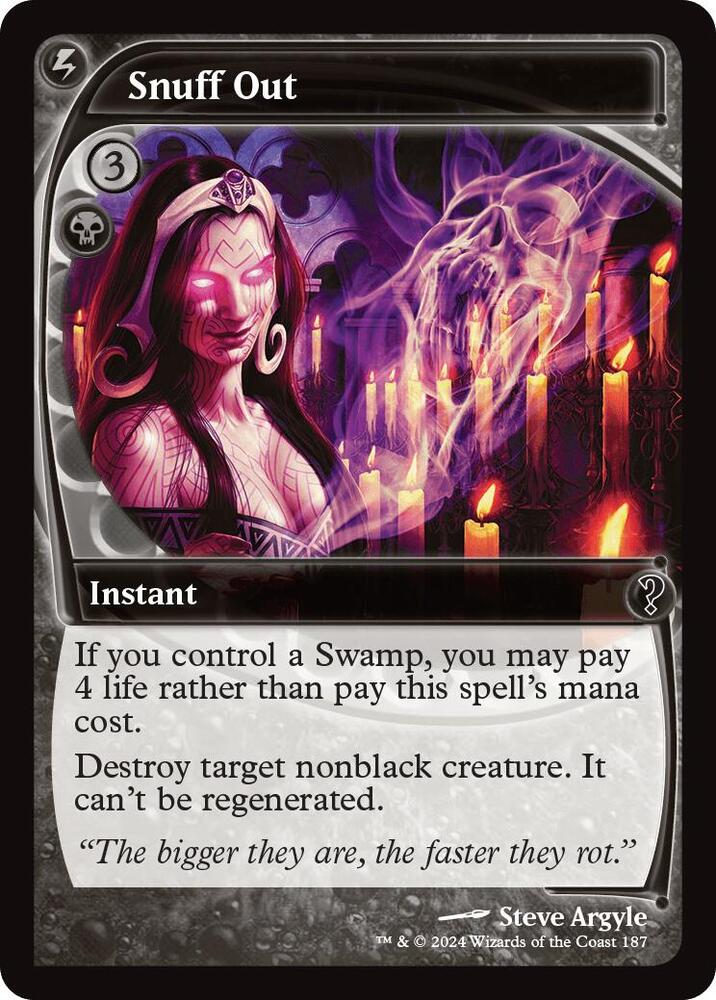 Snuff Out (Future Sight) [Mystery Booster 2] 187