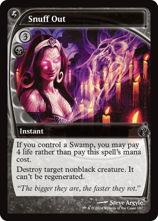 Snuff Out (Future Sight) [Mystery Booster 2] 187
