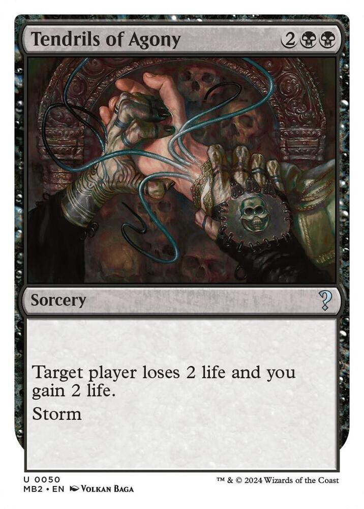 Tendrils of Agony (White Border) [Mystery Booster 2] 50