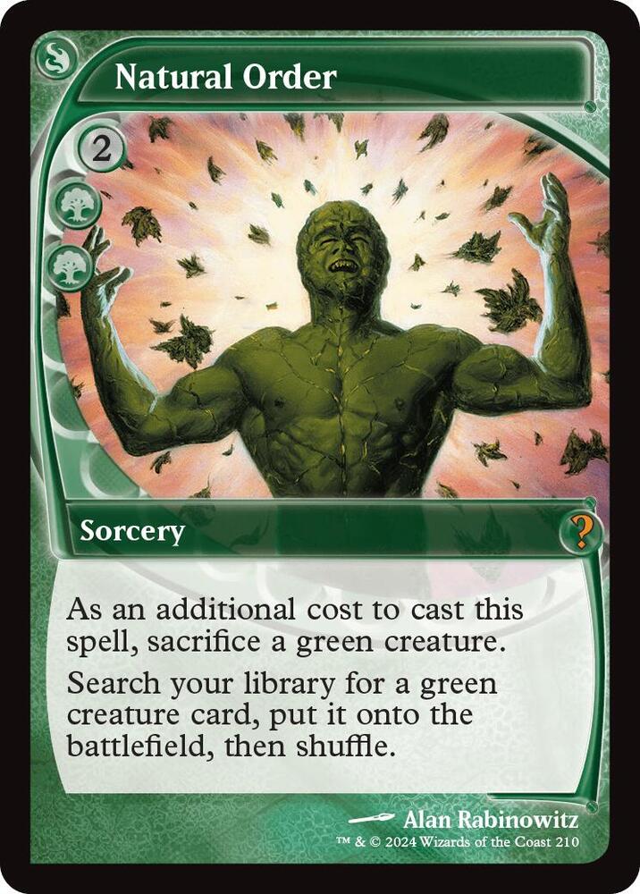 Natural Order (Future Sight) [Mystery Booster 2] 210