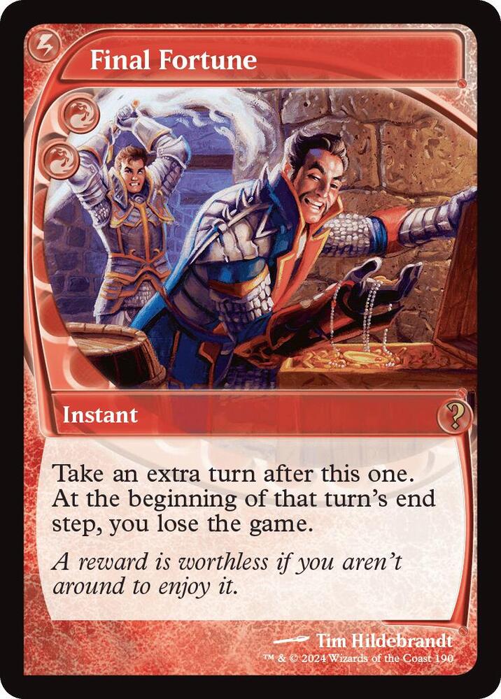 Final Fortune (Future Sight) [Mystery Booster 2] 190
