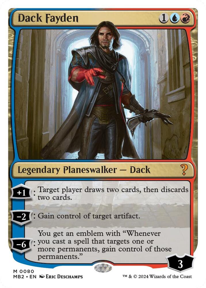 Dack Fayden (White Border) [Mystery Booster 2] 80