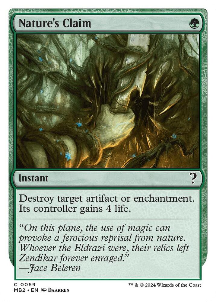 Nature's Claim (White Border) [Mystery Booster 2] 69