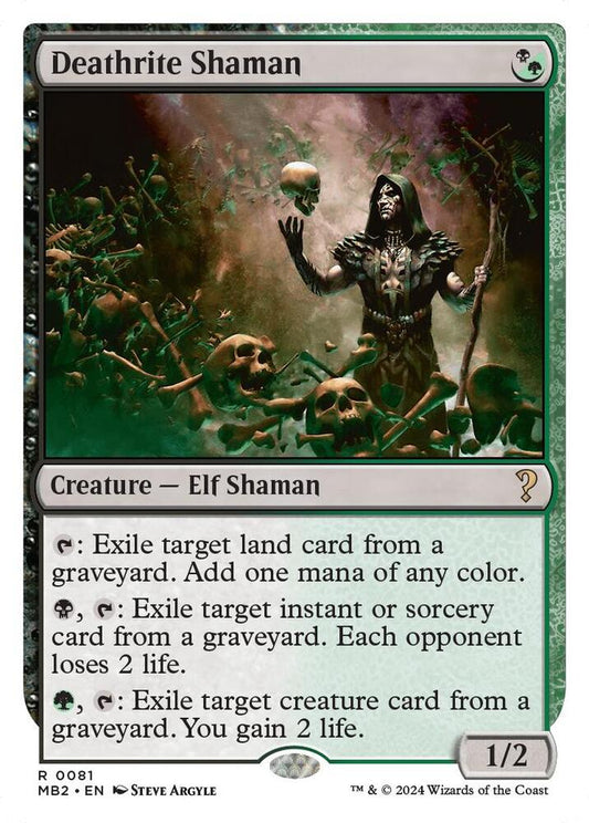 Deathrite Shaman (White Border) [Mystery Booster 2] 81