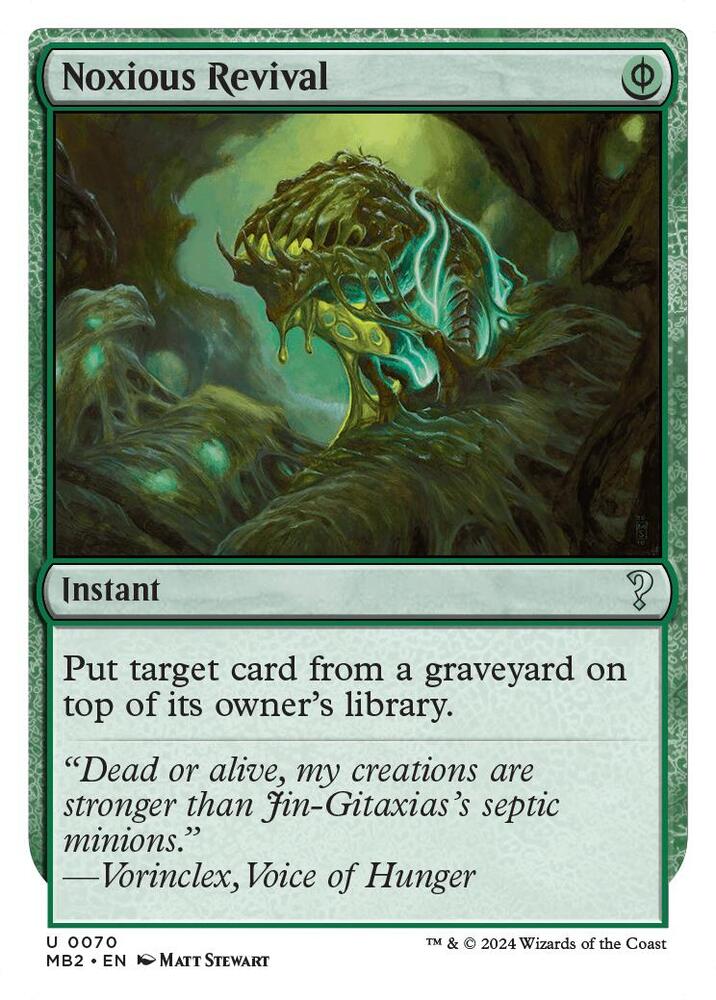 Noxious Revival (White Border) [Mystery Booster 2] 70