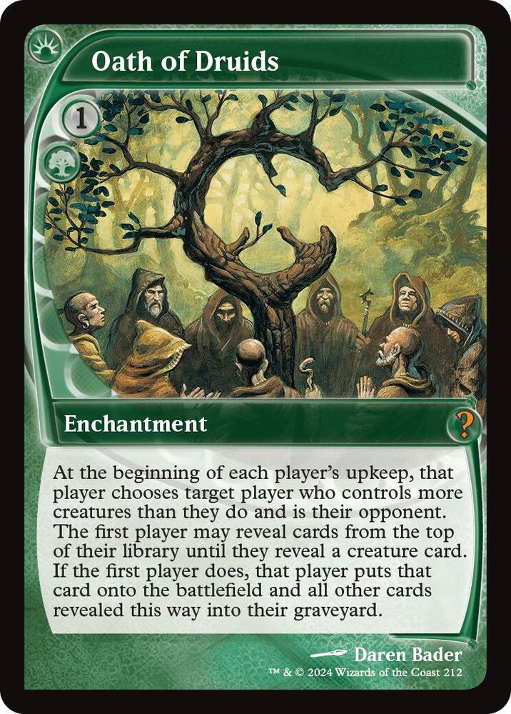 Oath of Druids (Future Sight) [Mystery Booster 2] 212