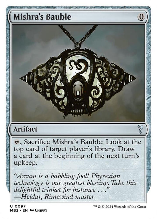Mishra's Bauble (White Border) [Mystery Booster 2] 97