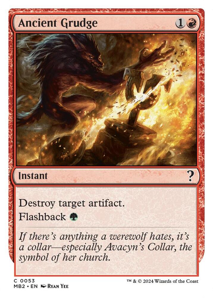 Ancient Grudge (White Border) [Mystery Booster 2] 53