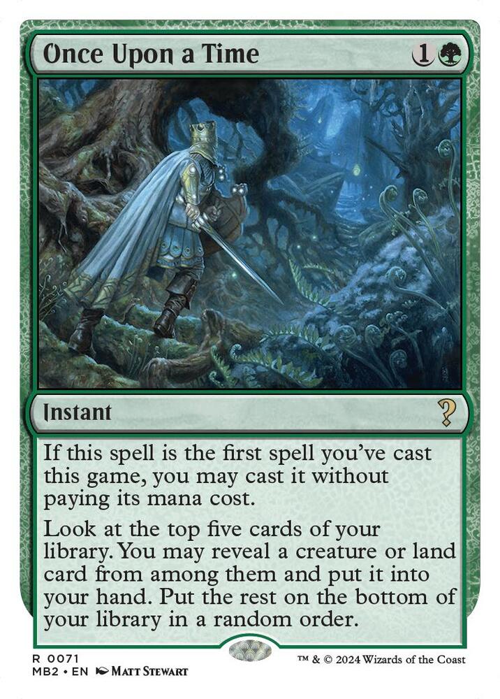 Once Upon a Time (White Border) [Mystery Booster 2] 71