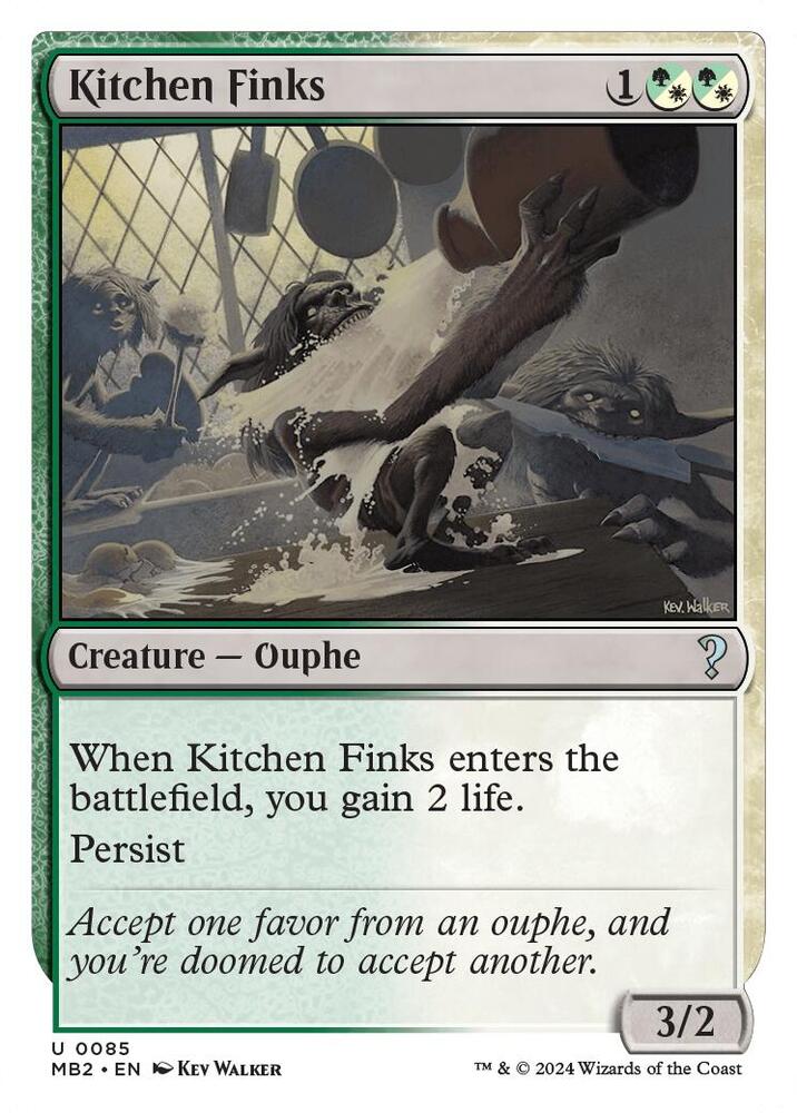 Kitchen Finks (White Border) [Mystery Booster 2] 85