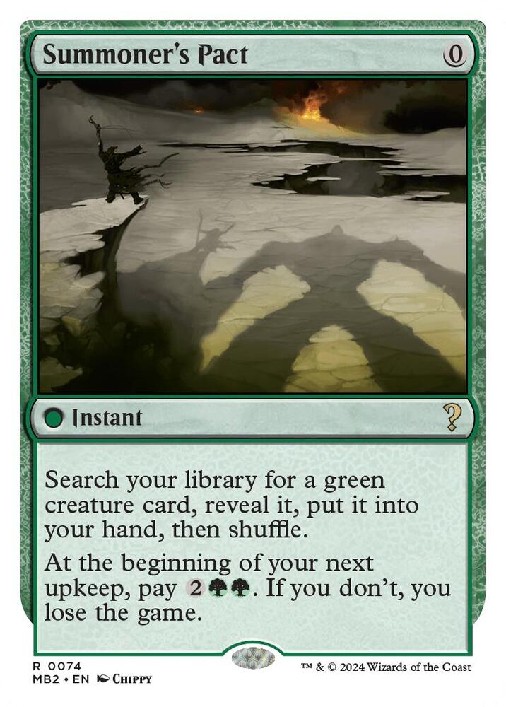 Summoner's Pact (White Border) [Mystery Booster 2] 74