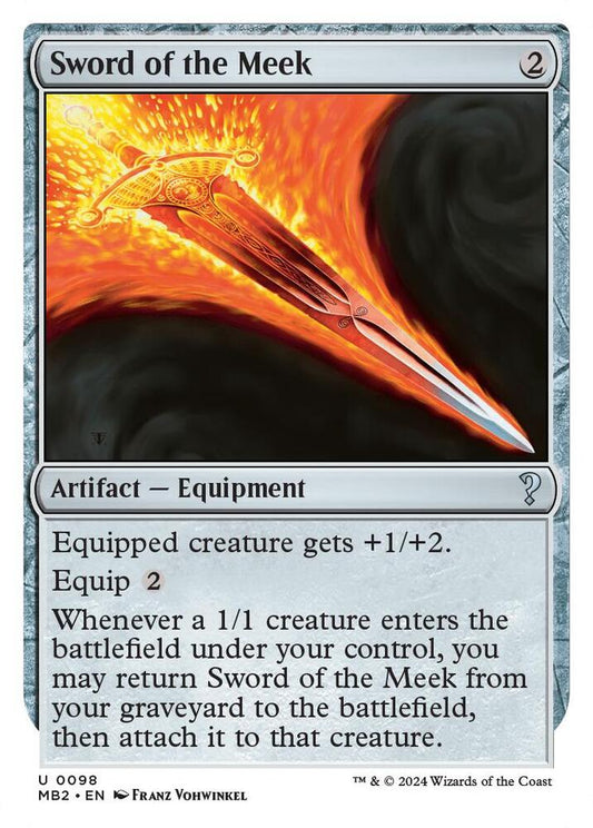 Sword of the Meek (White Border) [Mystery Booster 2] 98