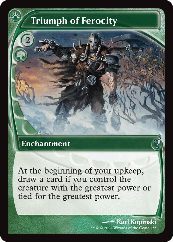 Triumph of Ferocity (Future Sight) [Mystery Booster 2] 135