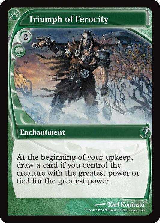 Triumph of Ferocity (Future Sight) [Mystery Booster 2] 135