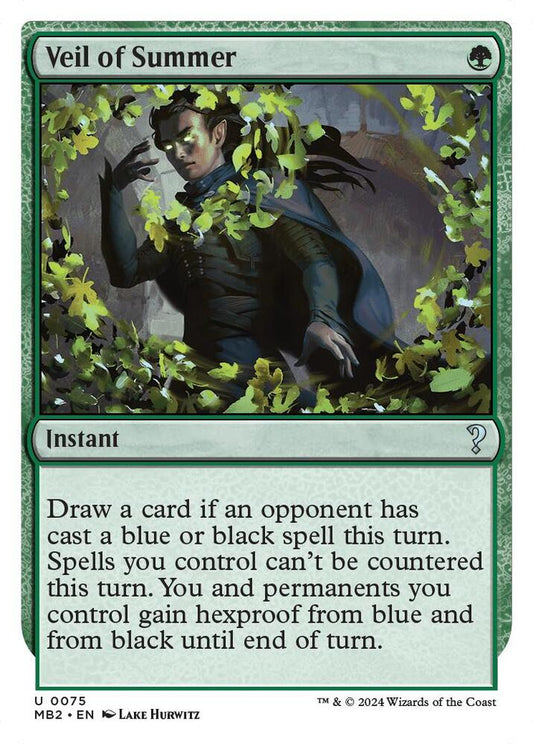 Veil of Summer (White Border) [Mystery Booster 2] 75