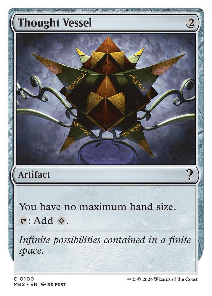 Thought Vessel (White Border) [Mystery Booster 2] 100