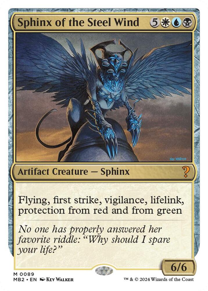 Sphinx of the Steel Wind (White Border) [Mystery Booster 2] 89