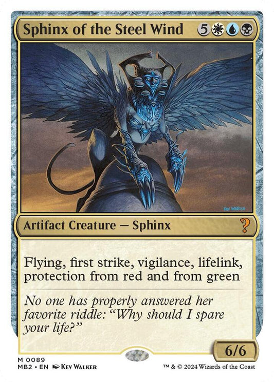 Sphinx of the Steel Wind (White Border) [Mystery Booster 2] 89