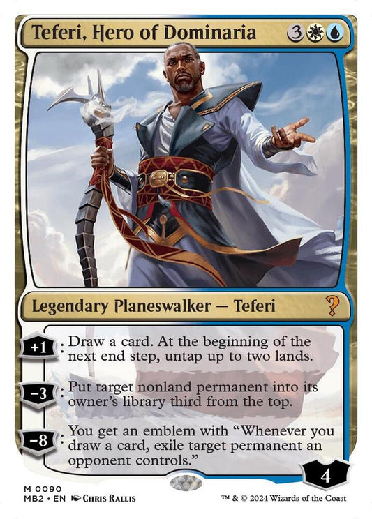 Teferi, Hero of Dominaria (White Border) [Mystery Booster 2] 90