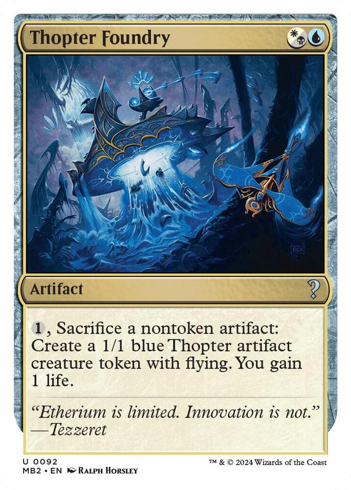 Thopter Foundry (White Border) [Mystery Booster 2] 92