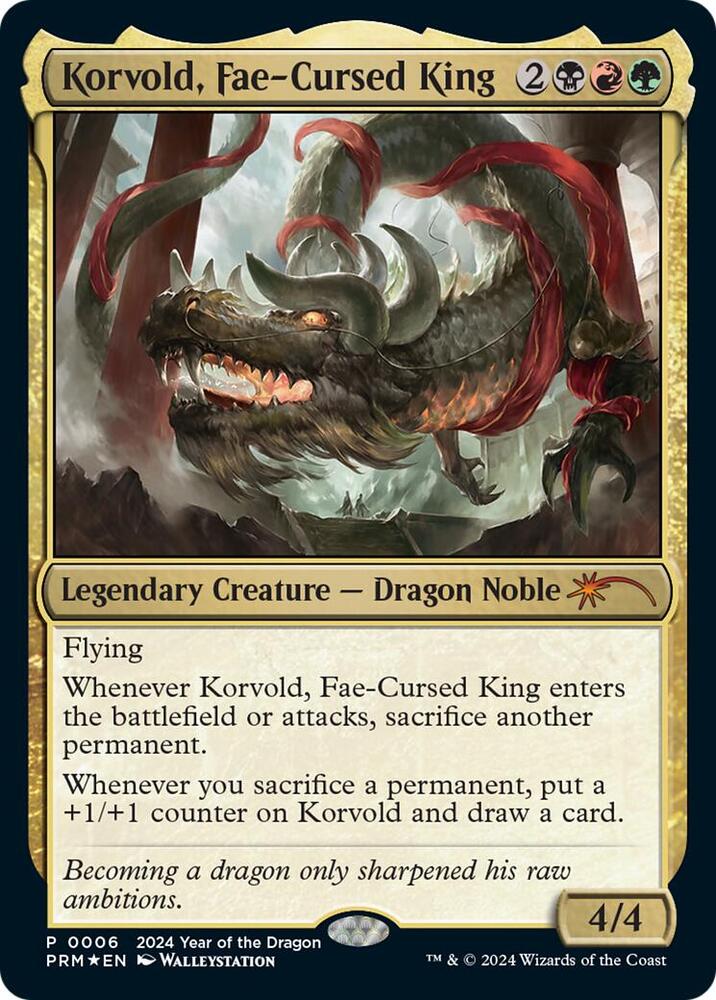 Korvold, Fae-Cursed King (Year of the Dragon 2024) [Standard Showdown Promos] 6