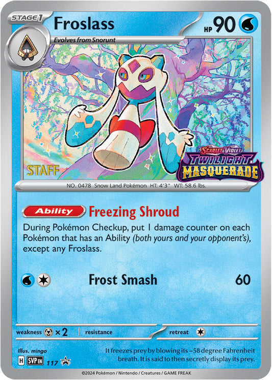 Froslass - 117 (Prerelease) [Staff] [SV: Scarlet & Violet Promo Cards] 117