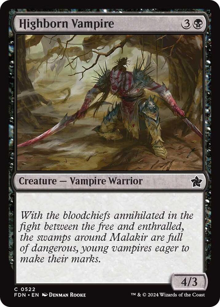 Highborn Vampire [Foundations] 522