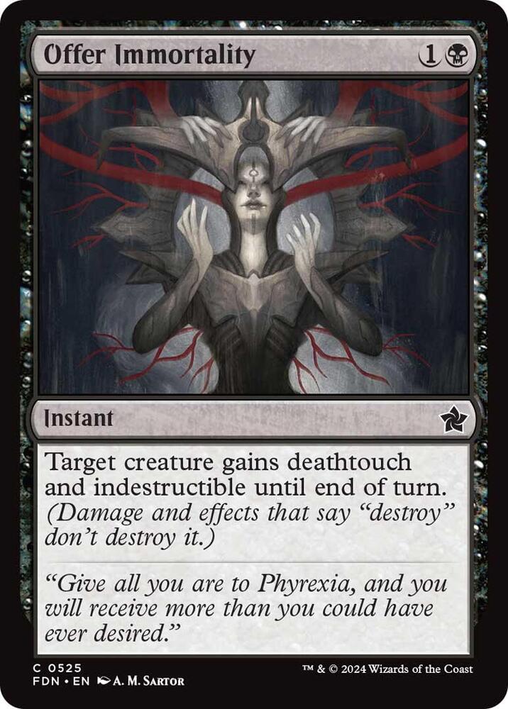 Offer Immortality [Foundations] 525