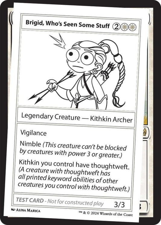 Brigid, Who's Seen Some Stuff [Mystery Booster 2 Playtest Cards]