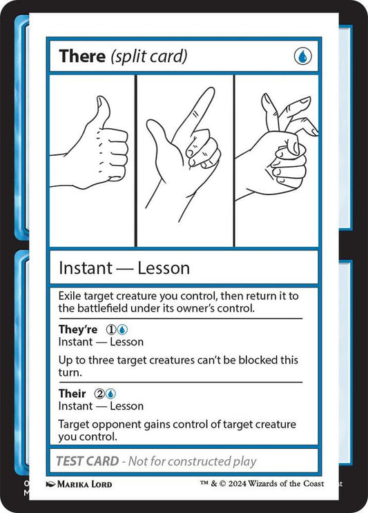 There (split card) [Mystery Booster 2 Playtest Cards]