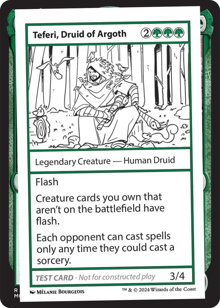 Teferi, Druid of Argoth [Mystery Booster 2 Playtest Cards]