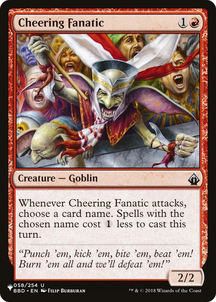 Cheering Fanatic [The List Reprints] 058/254