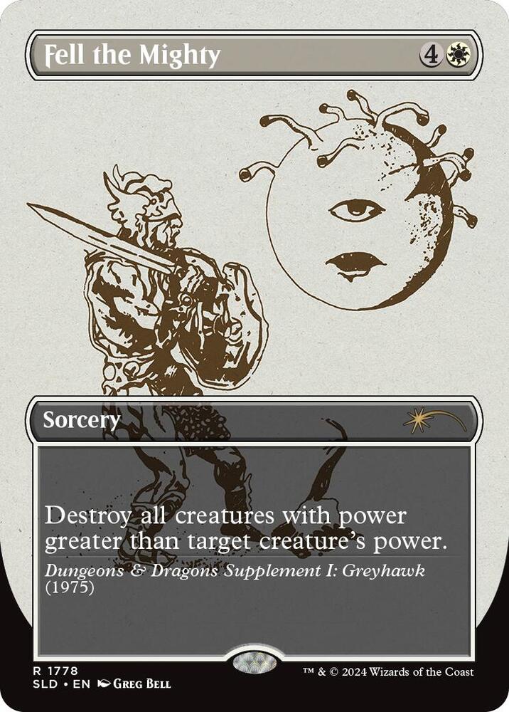 Fell the Mighty (1778) [Secret Lair Drop Series] 1778