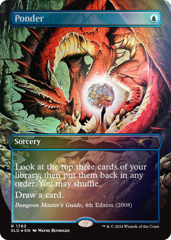 Ponder (1783) (Rainbow Foil) [Secret Lair Drop Series] 1783