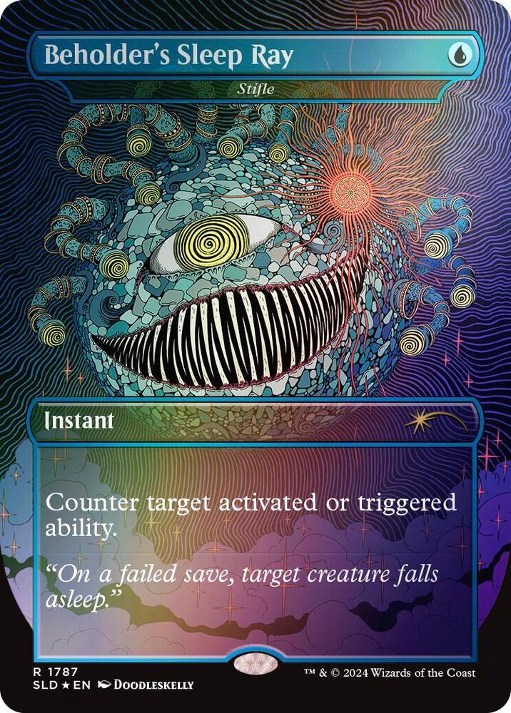 Beholder's Sleep Ray - Stifle (Rainbow Foil) [Secret Lair Drop Series] 1787