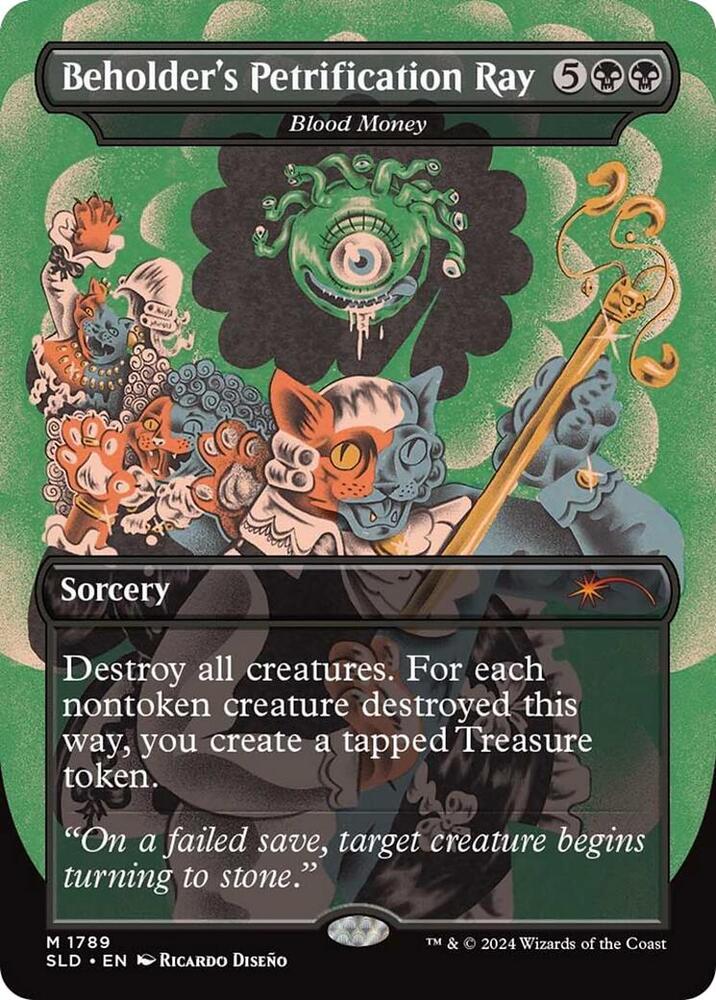 Beholder's Petrification Ray - Blood Money [Secret Lair Drop Series] 1789