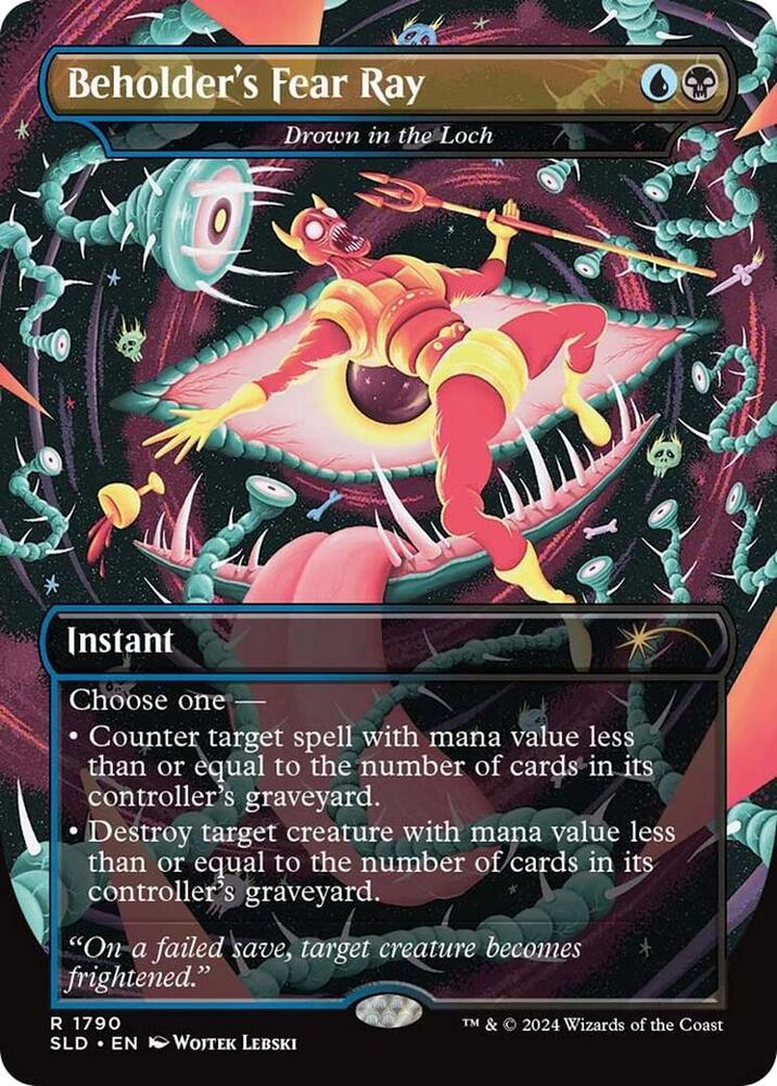 Beholder's Fear Ray - Drown in the Loch [Secret Lair Drop Series] 1790