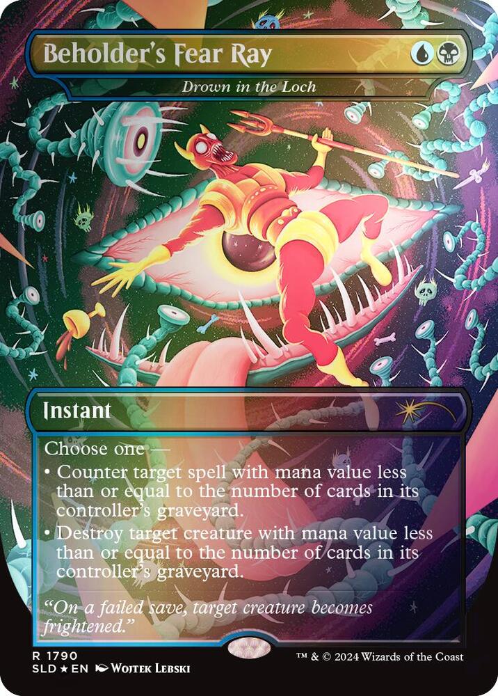 Beholder's Fear Ray - Drown in the Loch (Rainbow Foil) [Secret Lair Drop Series] 1790