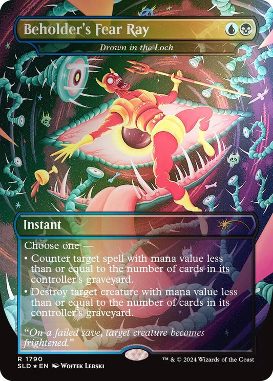Beholder's Fear Ray - Drown in the Loch (Rainbow Foil) [Secret Lair Drop Series] 1790