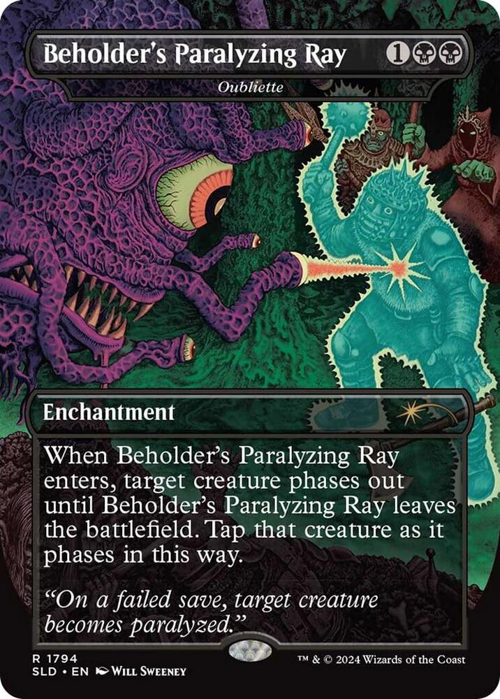 Beholder's Paralyzing Ray - Oubliette [Secret Lair Drop Series] 1794