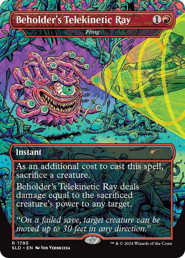 Beholder's Telekinetic Ray - Fling [Secret Lair Drop Series] 1795