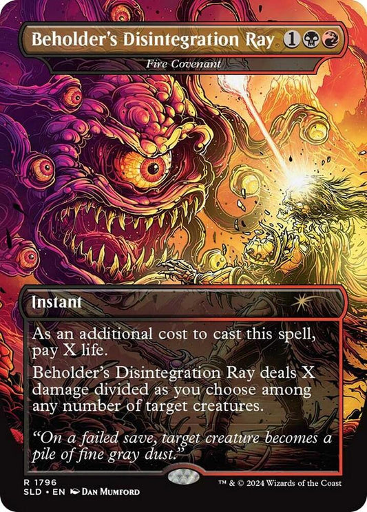 Beholder's Disintegration Ray - Fire Covenant [Secret Lair Drop Series] 1796