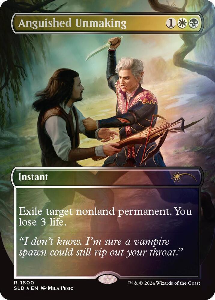 Anguished Unmaking (1800) (Rainbow Foil) [Secret Lair Drop Series] 1800