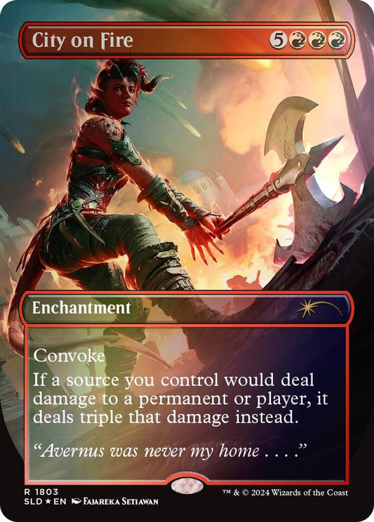 City on Fire (Rainbow Foil) [Secret Lair Drop Series] 1803