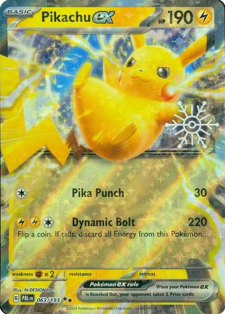 Pikachu ex (Holiday Calendar) [Miscellaneous Cards & Products] 063/193