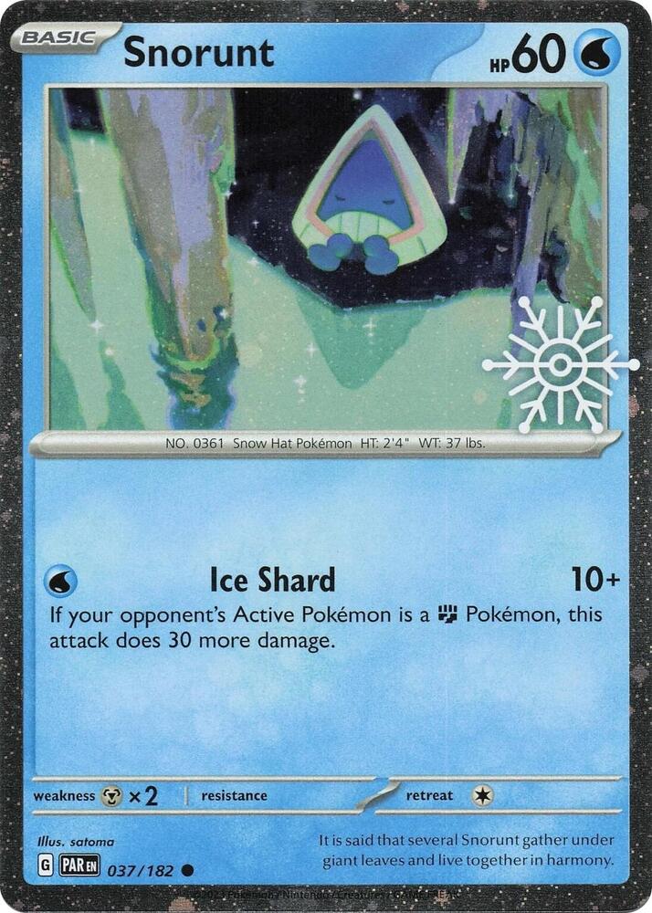 Snorunt - 037/182 (Holiday Calendar) [Miscellaneous Cards & Products] 037/182