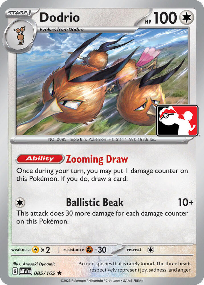 Dodrio [Prize Pack Series Cards] 085/165