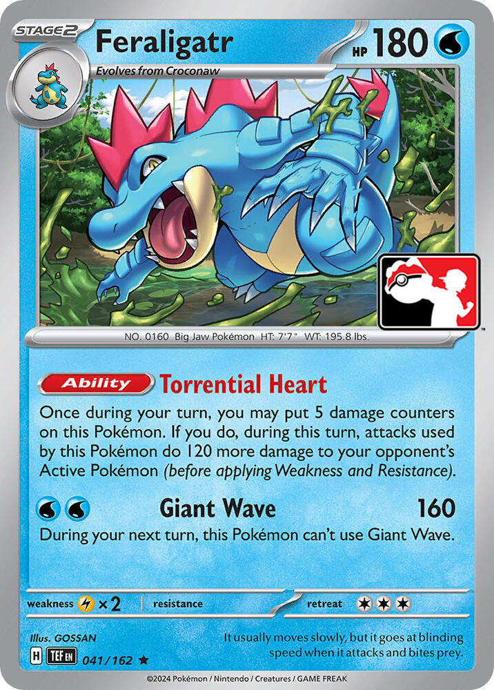 Feraligatr - 041/162 [Prize Pack Series Cards] 041/162