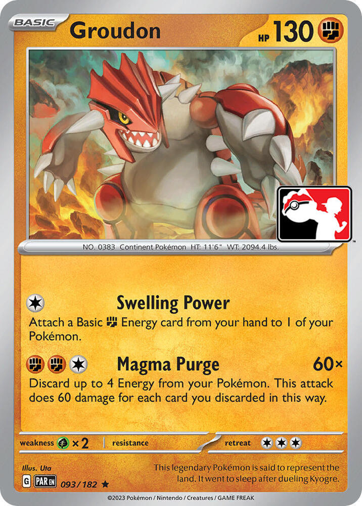 Groudon [Prize Pack Series Cards] 093/182