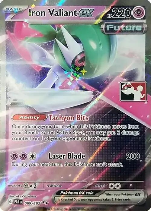 Iron Valiant ex - 089/182 [Prize Pack Series Cards] 089/182